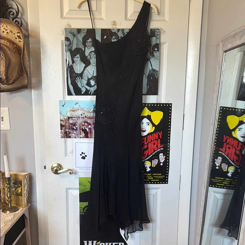 Vintage One-Shoulder Cache Dress